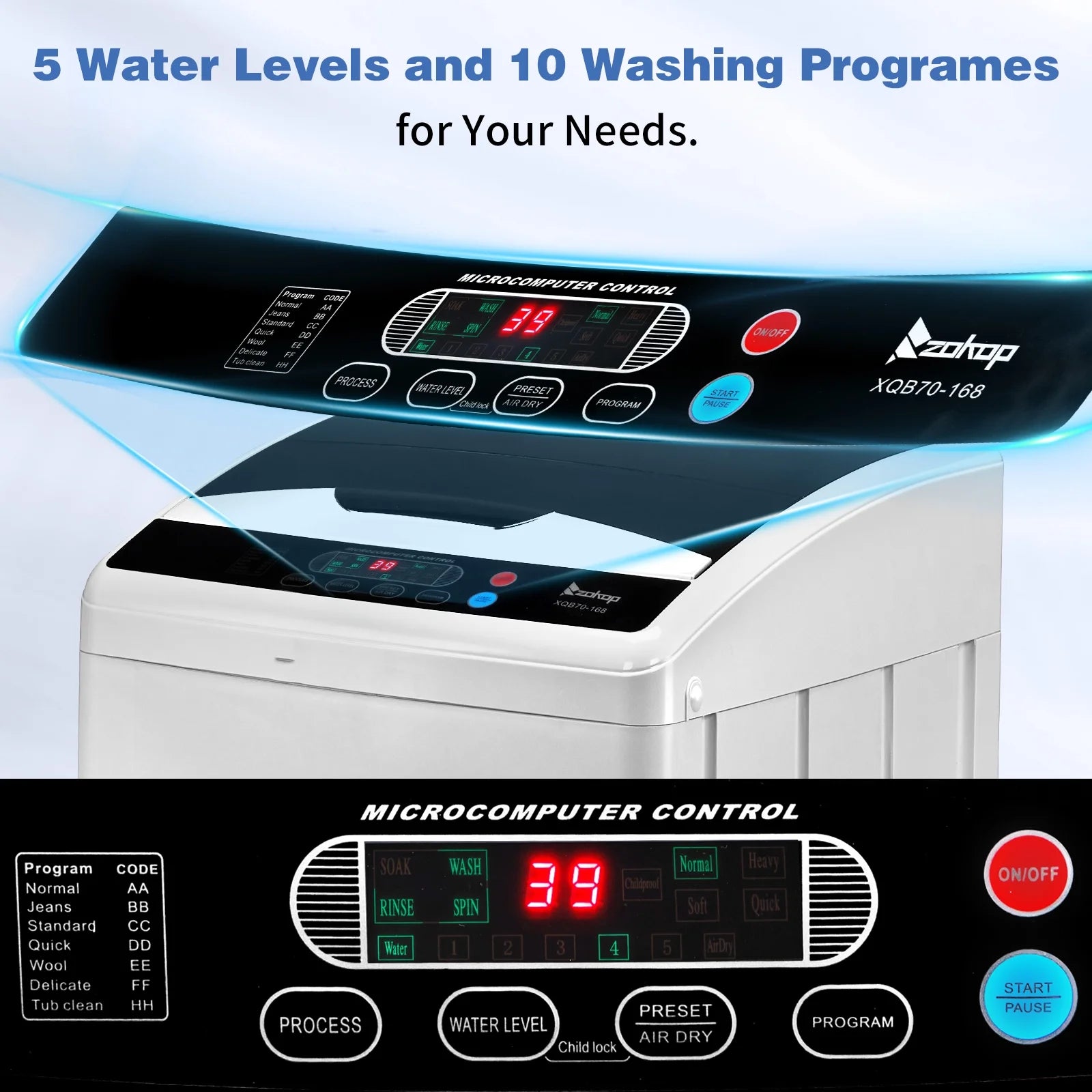 Ktaxon 17.8lbs Portable Fully Automatic Washing Machine W/ Drain Pump