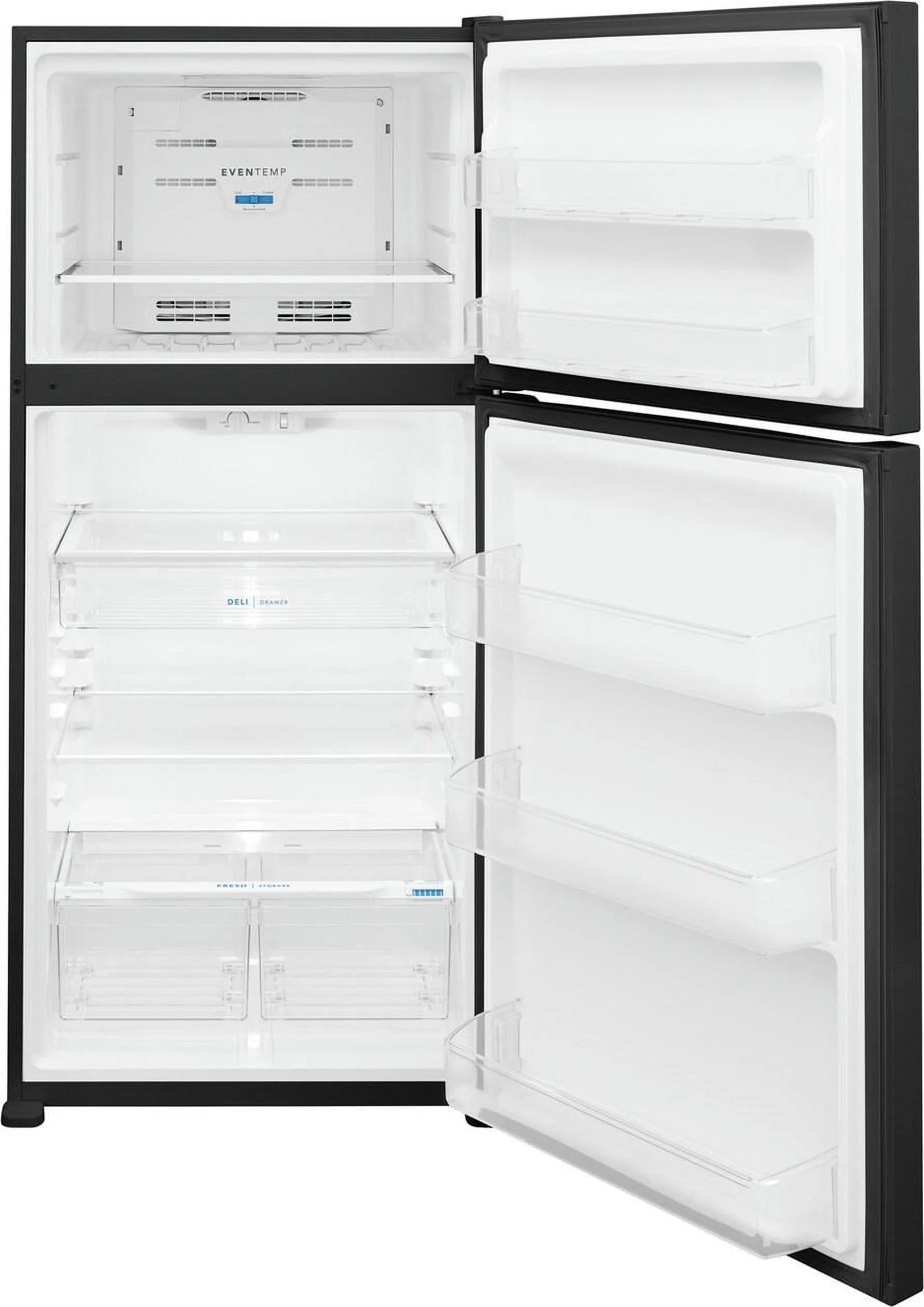 Frigidaire FFTR2045VB 20 Cu Ft Garage Ready Top-Freezer Refrigerator, Black