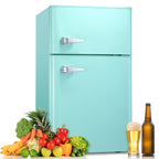 Moifoi 3.1 Cu. Ft. Two-Door Compact Refrigerator, Gray