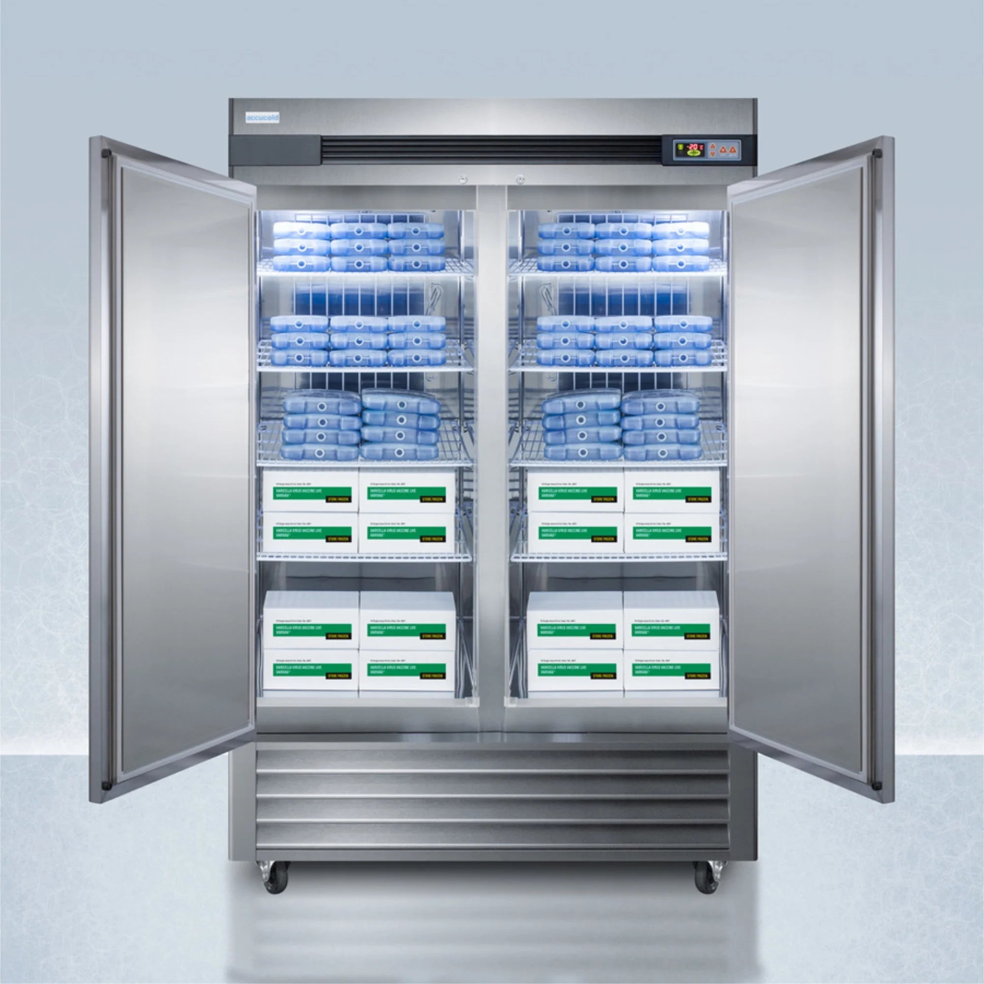 Pharma-Lab frost-free 49 cu.ft.2-door all-freezer in stainless steel