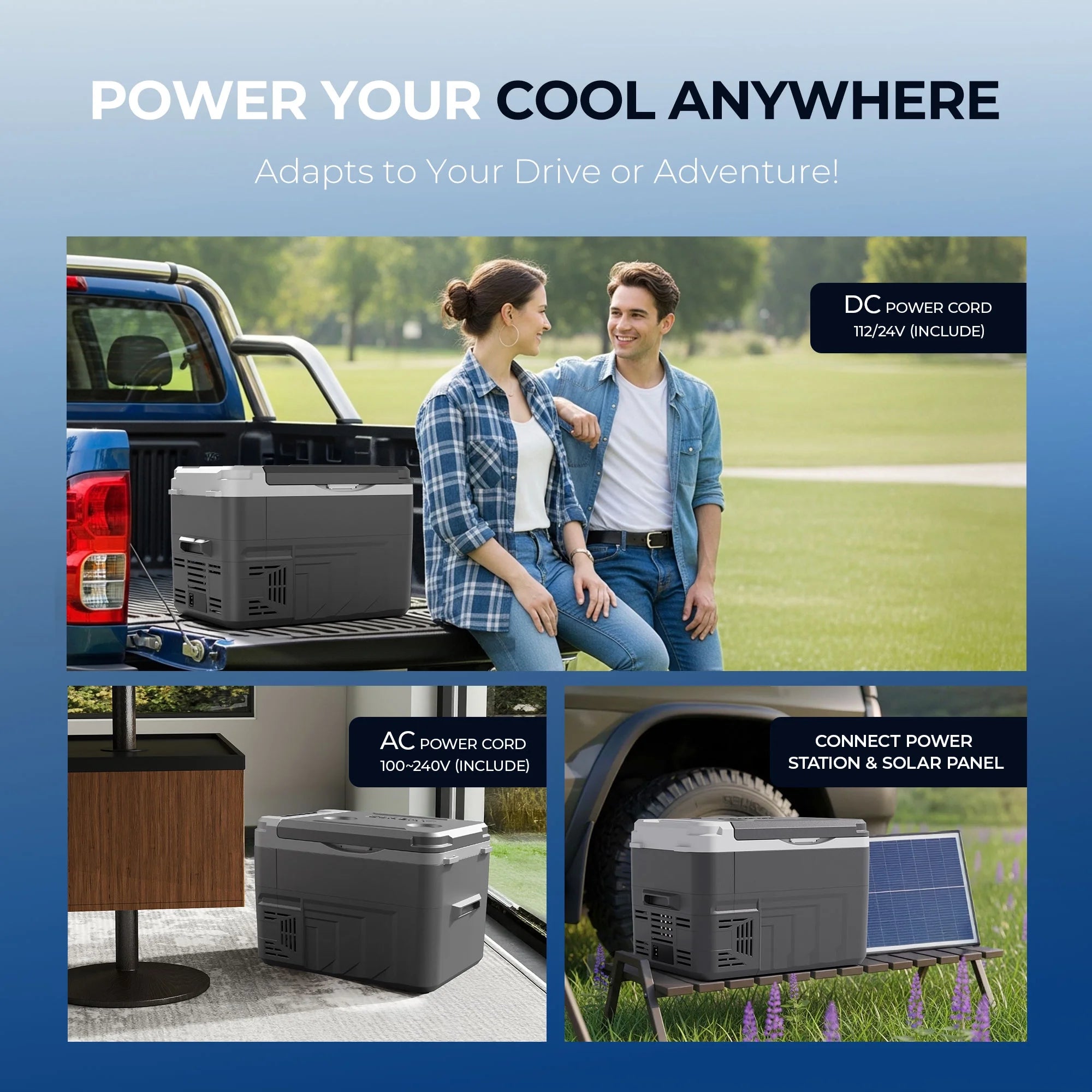 Simzlife 12 Volt Refrigerator, 11 Quart (10L) Car Fridge with APP Control, Car Refrigerator -4℉~68℉, Portable Freezer for RV, Camping, Travel