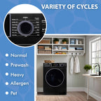 Equator 1.6 cu.ft./15 lbs Black 110V Front load Washer 15 programs + Pet Cycle