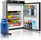 SMAD 3.5 Cu ft 3 Way Fridge Refrigerator Freezer Combo 12V/110V/LPG Camping Offgrid RV Travel Truck Outdoor