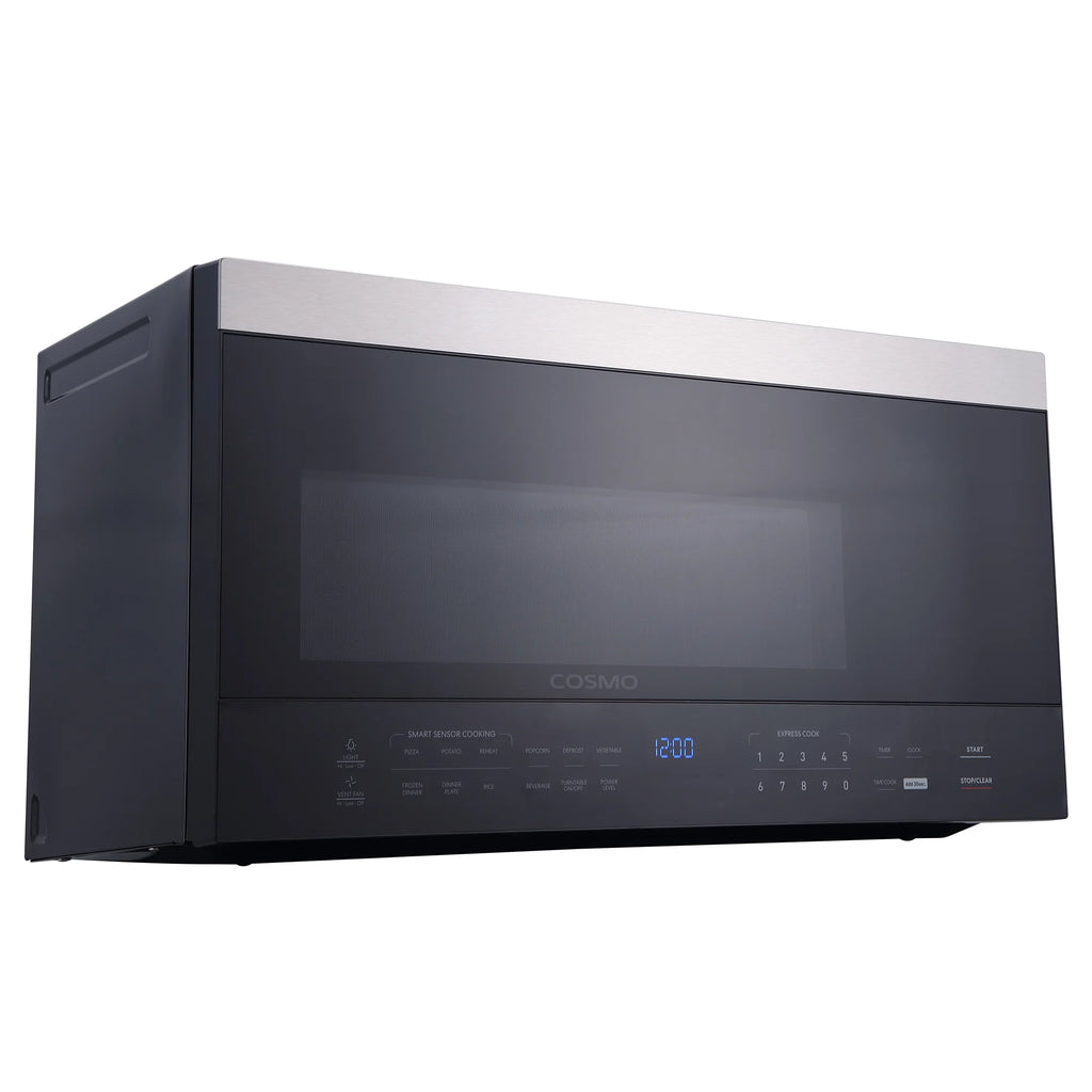 Cosmo 5 Piece Kitchen Appliance Package With 30" Electric Cooktop 24" Single Electric Wall Oven 30" Over-the-range Microwave French Door Refrigerator & 24" Built-in Fully Integrated Dishwasher