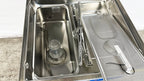 NSF 28 in. Single Rack Door Type Dishwasher, High Temp with Booster, 3-phrase 240V Freestanding Washer