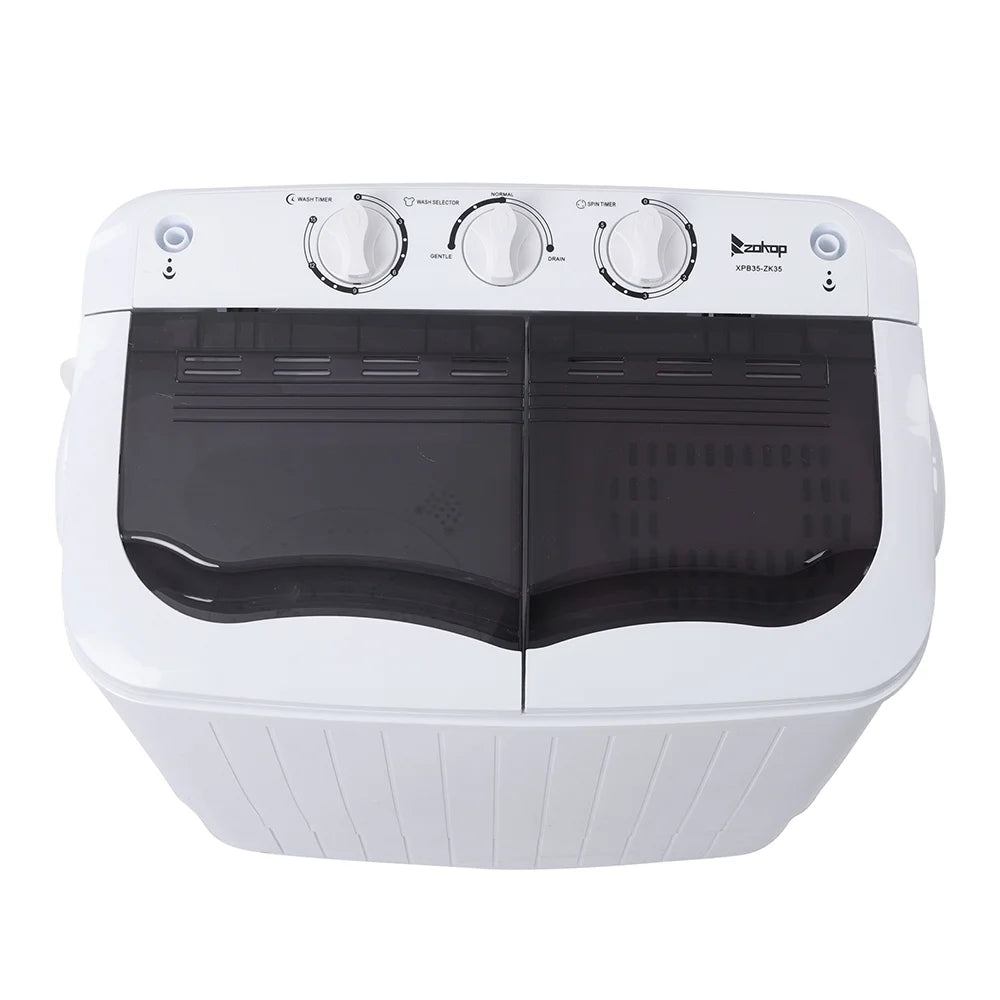 Washing Machine, 14.3 lbs Twin Tub Washer Machine and Dryer Gray