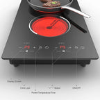 VBGK 12�?Electric Cooktop in Black with 2 Burners