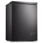 Moifoi 3.5 Cu.ft Chest Freezer w/ Removable Storage Basket & Top Open Door, Energy Saving, White