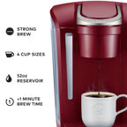 Keurig K-Select Single-Serve K-Cup Pod Coffee Maker, Matte White