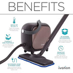 Steam Cleaner, Powerful Multipurpose Steamer w/ 18 Accessories, Chemical-Free Cleaning and Sanitizing for Floor, Tiles, Car Detailing, Wallpaper, Grout, Bed Bugs, Clothes, Curtains and Carpet