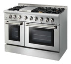 36 In. 6.0 Cu. Ft. Gas Freestanding Range with 6 Sealed Burners Gas Cooktop, Cast Iron Grates and Primary Convection Oven In Stainless Steel