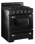 Unique Classic Retro 30" 3.9 cu/ft Freestanding Gas Range with Convection Oven and Sealed Burners