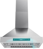 JOEAONZ Wall Mounted Range Hood 30" Kitchen Vent 900 CFM Duct Convertible Touch Control 9 Speed 120V