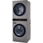 LG WKE100HVA 4.5/7.4 Cu. Ft. Smart Front Load WashTower - Graphite Steel