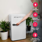 Frigidaire 3.2 Cu. ft. Single Door Retro Compact Refrigerator EFR372, Blue
