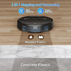 MANVN Robot Vacuum and Mop Combo, 2 in1 with Schedule, Wi-Fi/App, 2300Pa Max Suction