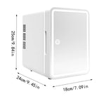 Car Refrigerator 6L Beauty M Irror LED Light Dormitory Mini Refrigerator Cosmetics Facial M Ask Refrigerator High-quality