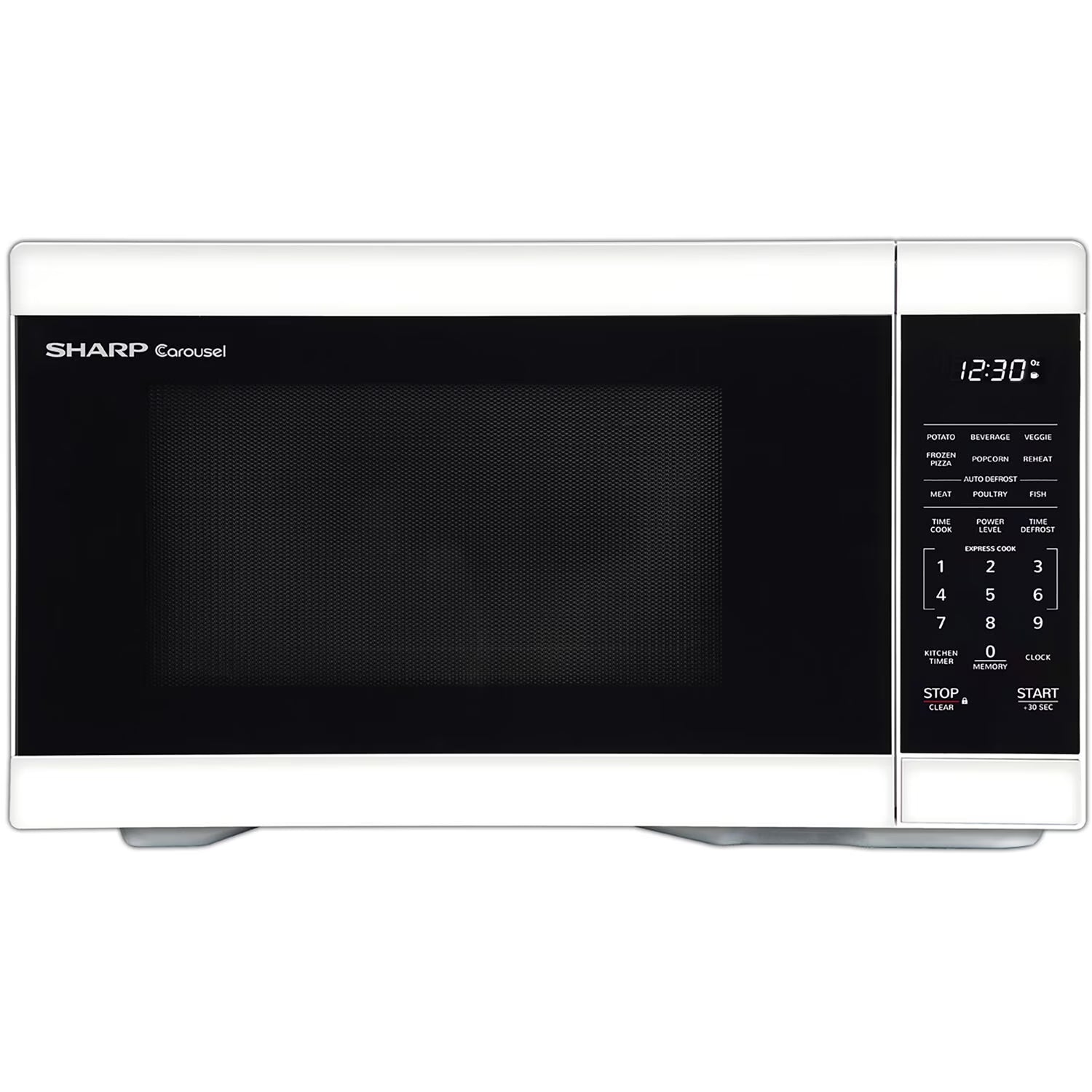 Sharp 1.1-Cu. Ft. Countertop Microwave Oven in Black