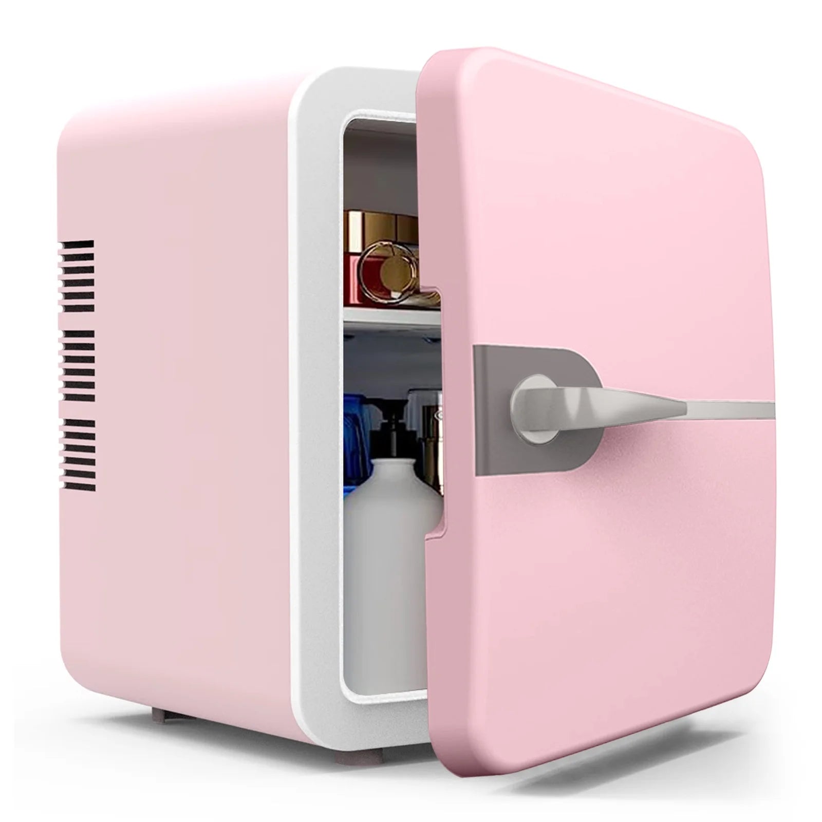 6L Portable Car Refrigerator Mini Fridge, DC 12V/24V Vehicle Cooler for Home and Beauty Products, -4�?to 68�?Temperature Control, Compact Cooler for RV, Boat, Camping, Travel, and Outdoor Use