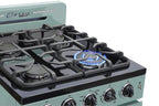 Unique Classic Retro 24" 2.9 cu/ft Freestanding Gas Range with Convection Oven and Sealed Burners