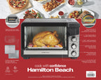 Hamilton Beach Easy View XL Toaster Oven with Sure-Crisp? Air Fry, 1750W, 6 Slice Capacity, 31460