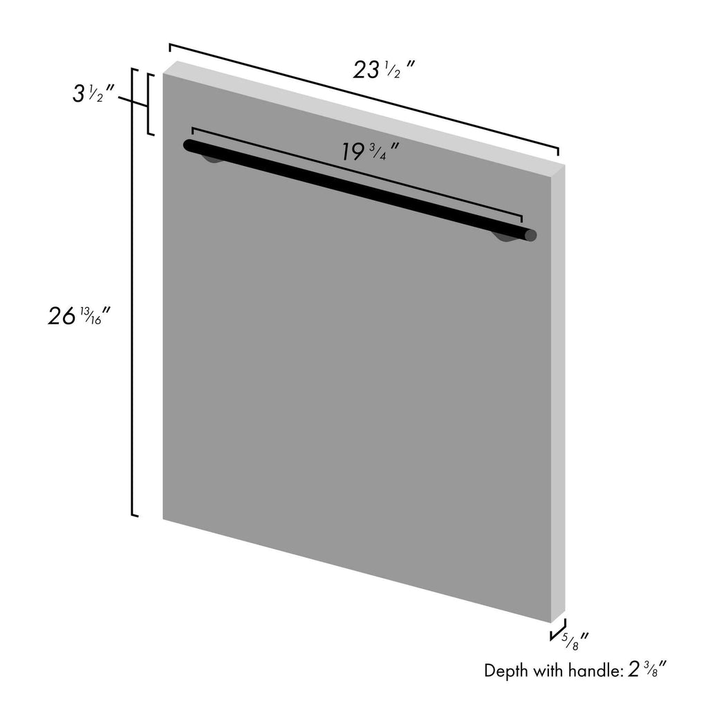 ZLINE 24 in. Top Control Dishwasher with Stainless Steel Tub and Modern Style Handle, 52dBa (DW-24)