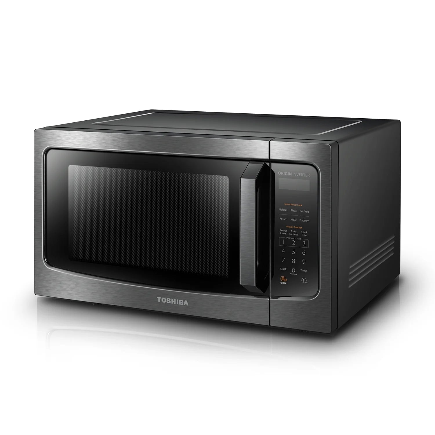 Toshiba 1.2 cu ft Countertop Microwave Ovens in Stainless Steel