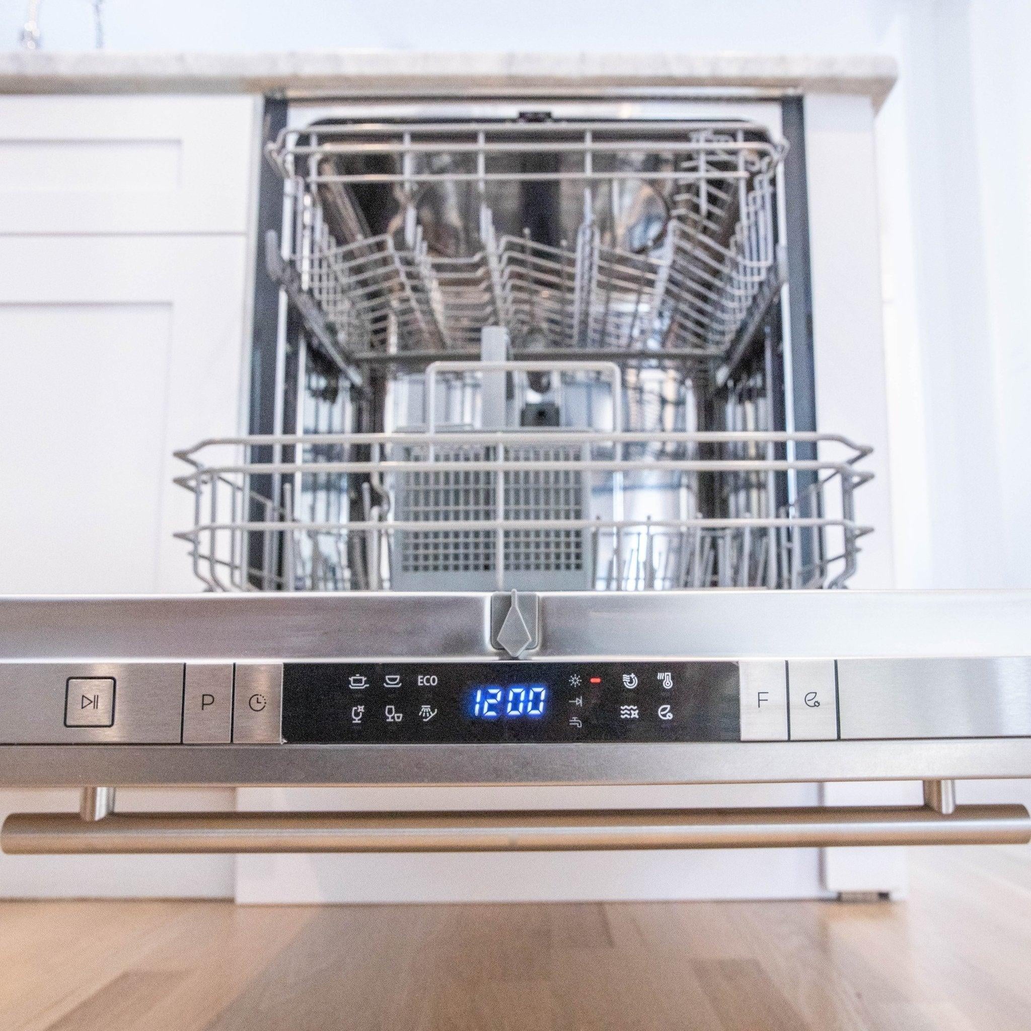 ZLINE 24 in. Top Control Dishwasher with Stainless Steel Tub and Modern Style Handle, 52dBa (DW-24)