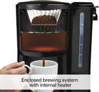 Hamilton Beach 12-Cup Coffee Maker, Programmable BrewStation Dispensing Coffee Machine, Black - Removable Reservoir (47900)