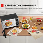 Countertop Microwave Oven 1.2 Cu Ft, 12.4 In. Removable Turntable, Silver