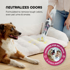 Shark StainForce Cordless Portable Spot, Stain, & Odor Remover System for Carpets, Area Rugs, Upholstery, Stairs, Cars, with Storage Caddy, and Full-Size Cleaning Solution, White, HX100