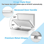 Costway 5 Cubic Feet Chest Freezer w/Removable Storage Basket Deep Freezer