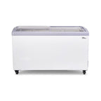 Premium Levella 7.4 cu. ft. Curved Glass Top Chest Freezer White (PFR740G)