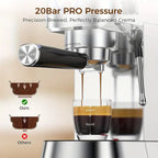 Auseo 10-Cup Drip Coffee Maker with Grinder, Grind and Brew Coffee Maker, 12-Hour Timer, 3 Brew Strength Options, Touch Screen, 1.5L Water Tank, Black
