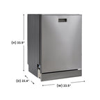 Equator 24 in Dishwasher 15 place QUIET 110V E-Star ADA+3/4 HP Garbage Disposer