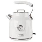 Haden Dorset 1.7 Liter Electric Water Kettle with Base, Putty & Chrome