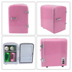 Mini Beauty Fridge, Mini Refrigerator Fridges for Bedrooms, Portable Small Fridge for Car, Travel, Home Skincare, Makeup (UK Plug)