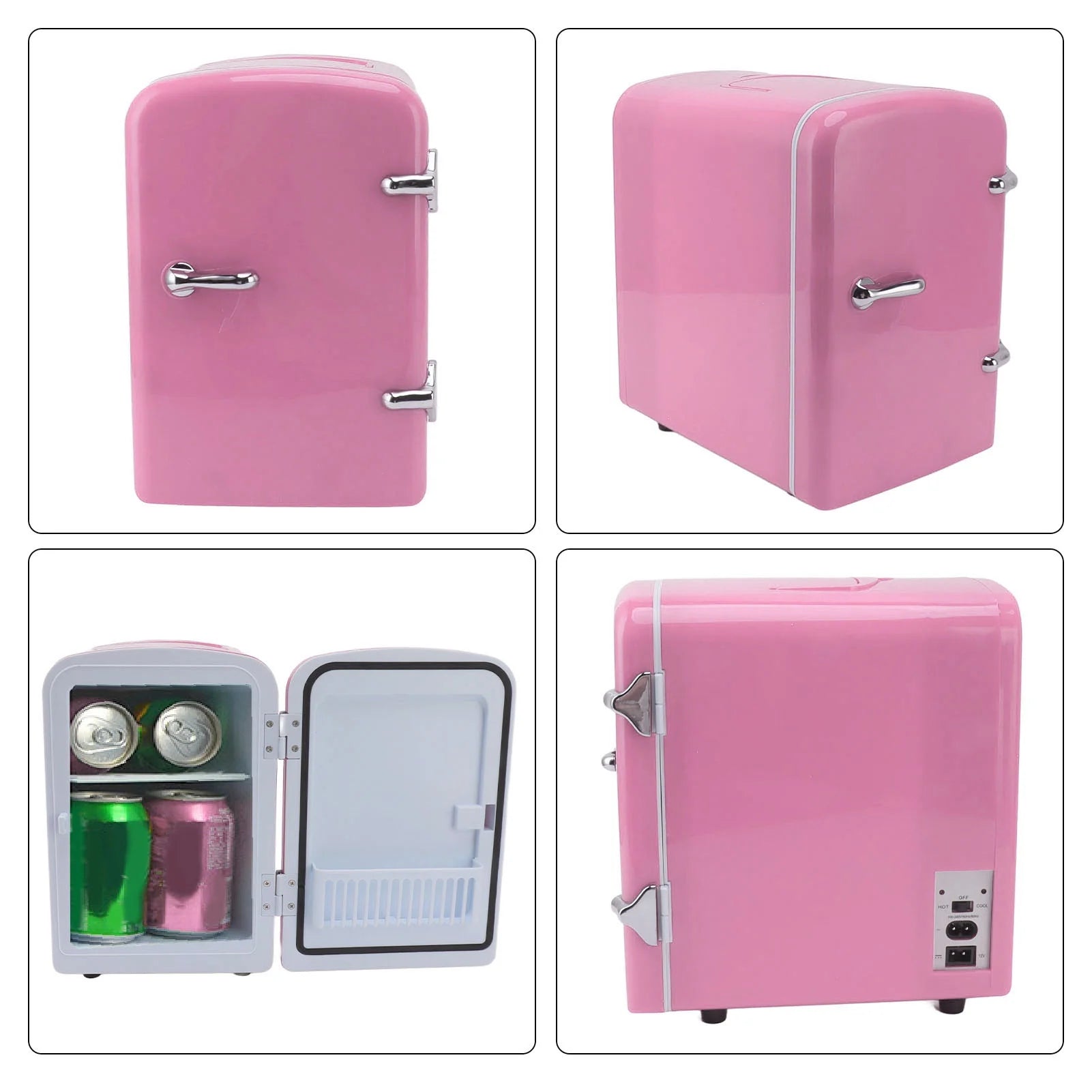 Mini Beauty Fridge, Mini Refrigerator Fridges for Bedrooms, Portable Small Fridge for Car, Travel, Home Skincare, Makeup (UK Plug)