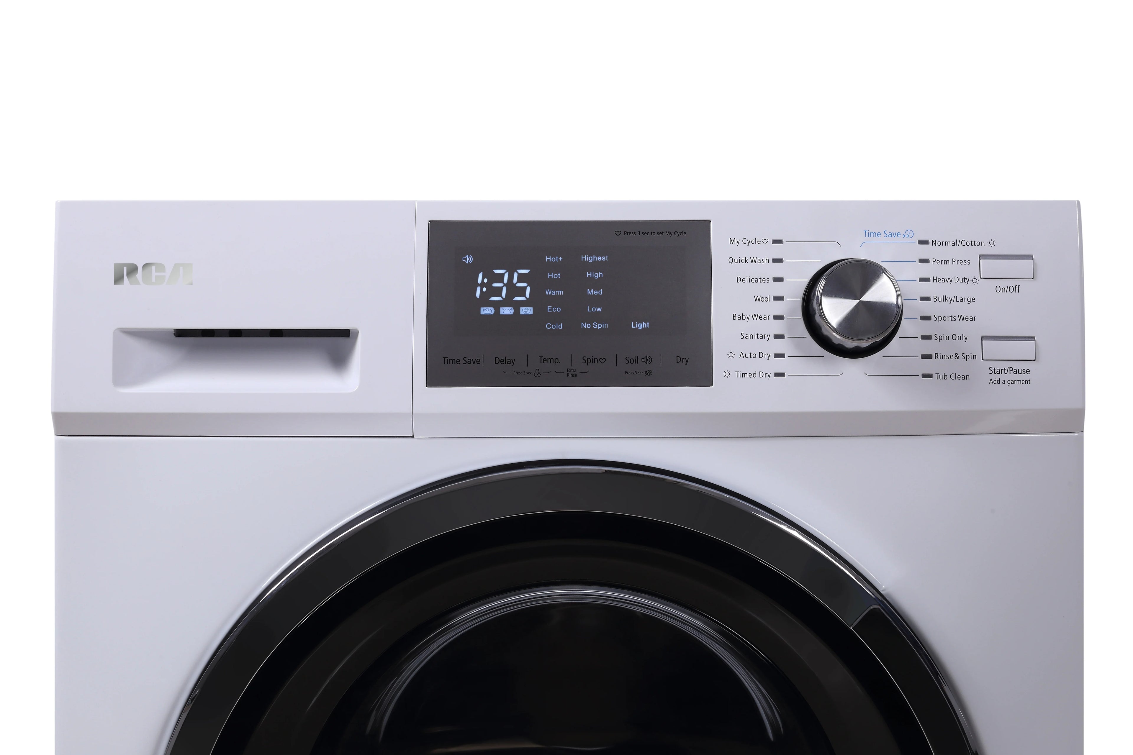 Hamilton Beach 2.7 cu ft Front Loading Combo Washer and Dryer , White