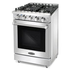 24 in. Freestanding Gas Range with 3.73 cu. ft. Capacity Oven in Stainless Steel
