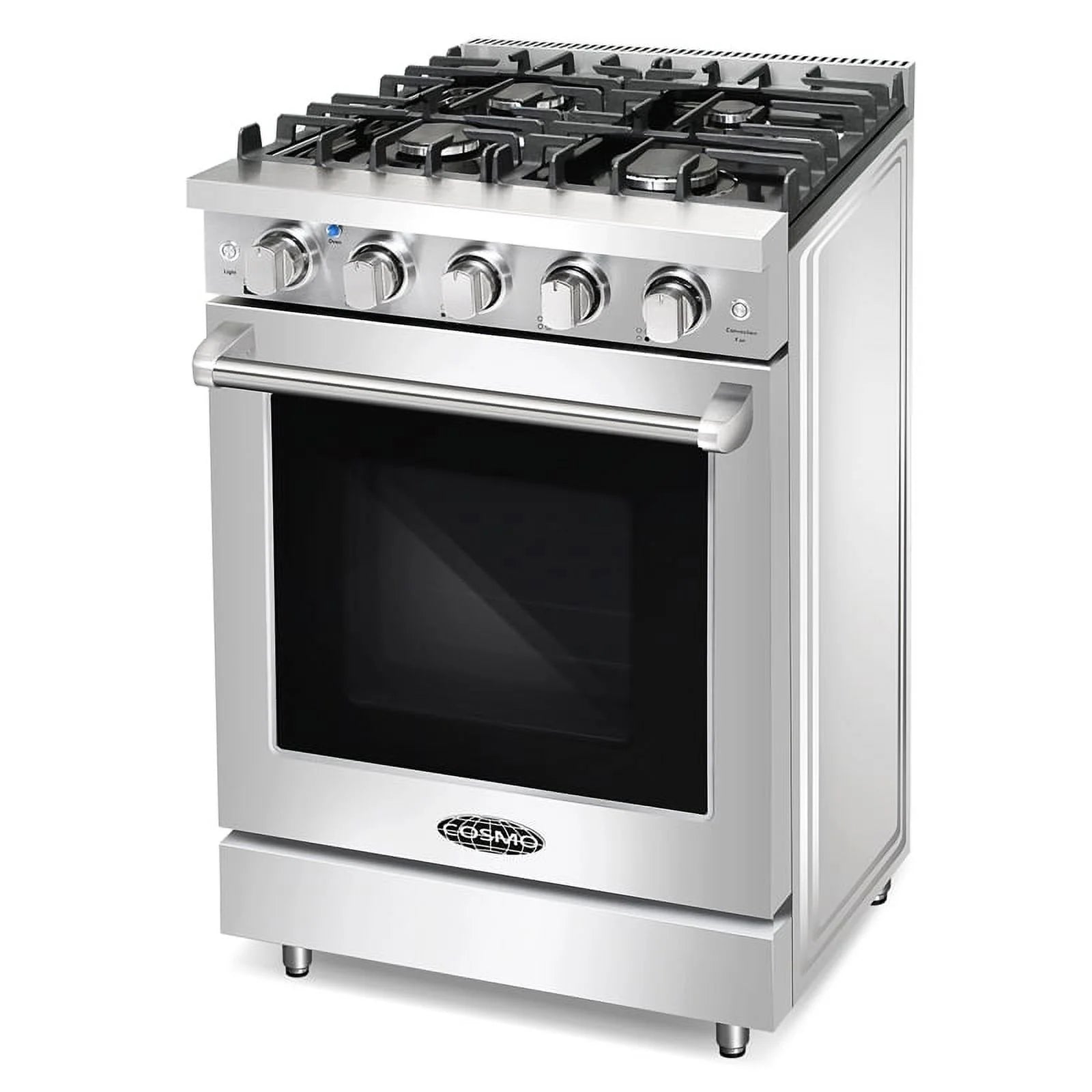 24 in. Freestanding Gas Range with 3.73 cu. ft. Capacity Oven in Stainless Steel