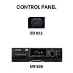 Equator 110V 1.6 cf Washer w/ Pet Cycle & 110V 3.5cf Vented Digital Sensor Dryer in Black