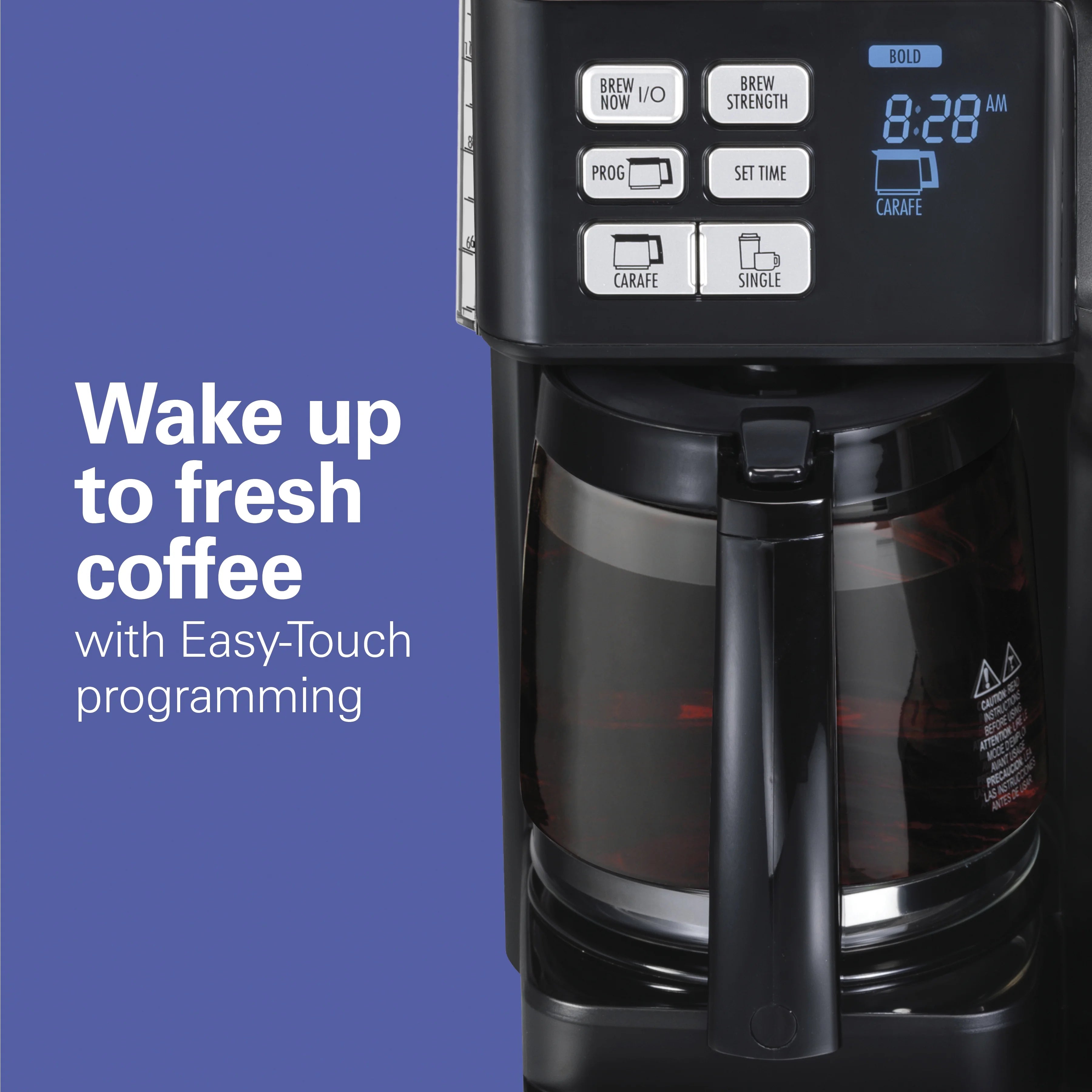 Hamilton Beach FlexBrew Coffee Maker, K Cup Pod Compatible Single Serve Coffee Maker & 12-Cup Coffee Pot, Black
