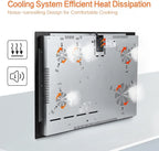 Homtone 30 Inch Electric Cooktop 4 Burners Built-in Electric Stovetop -Timer & Child Safety Lock