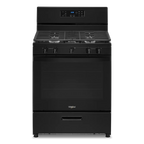 WHIRLPOOL WFG505M0MB 30" Black Free Standing Gas Range Black