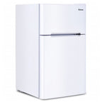 Costway Refrigerator Small Freezer Cooler Fridge Compact 3.2 cu ft. Unit, Grey