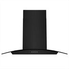 "Joeaonz 30"" Island Mount Range Hood, Stainless Steel, LED Bulbs, Easy-Clean Filters, 120V"