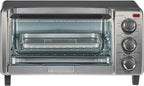 4-Slice Convection Oven, Stainless Steel, Curved Interior Fits a 9 inch Pizza, TO1313SBD