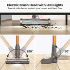 ORFELD Cordless Vacuum Cleaner, Lightweight 35KPa Stick Vacuum for Carpet Floor and Pet Hair
