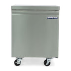 Norpole 6 cu. ft. Commercial Under Counter Upright Freezer in Stainless Steel in Stainless Steel
